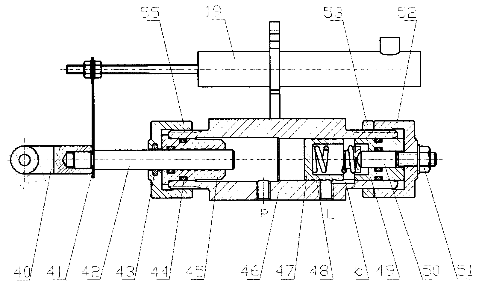 Hydraulically-controlled proportional valve