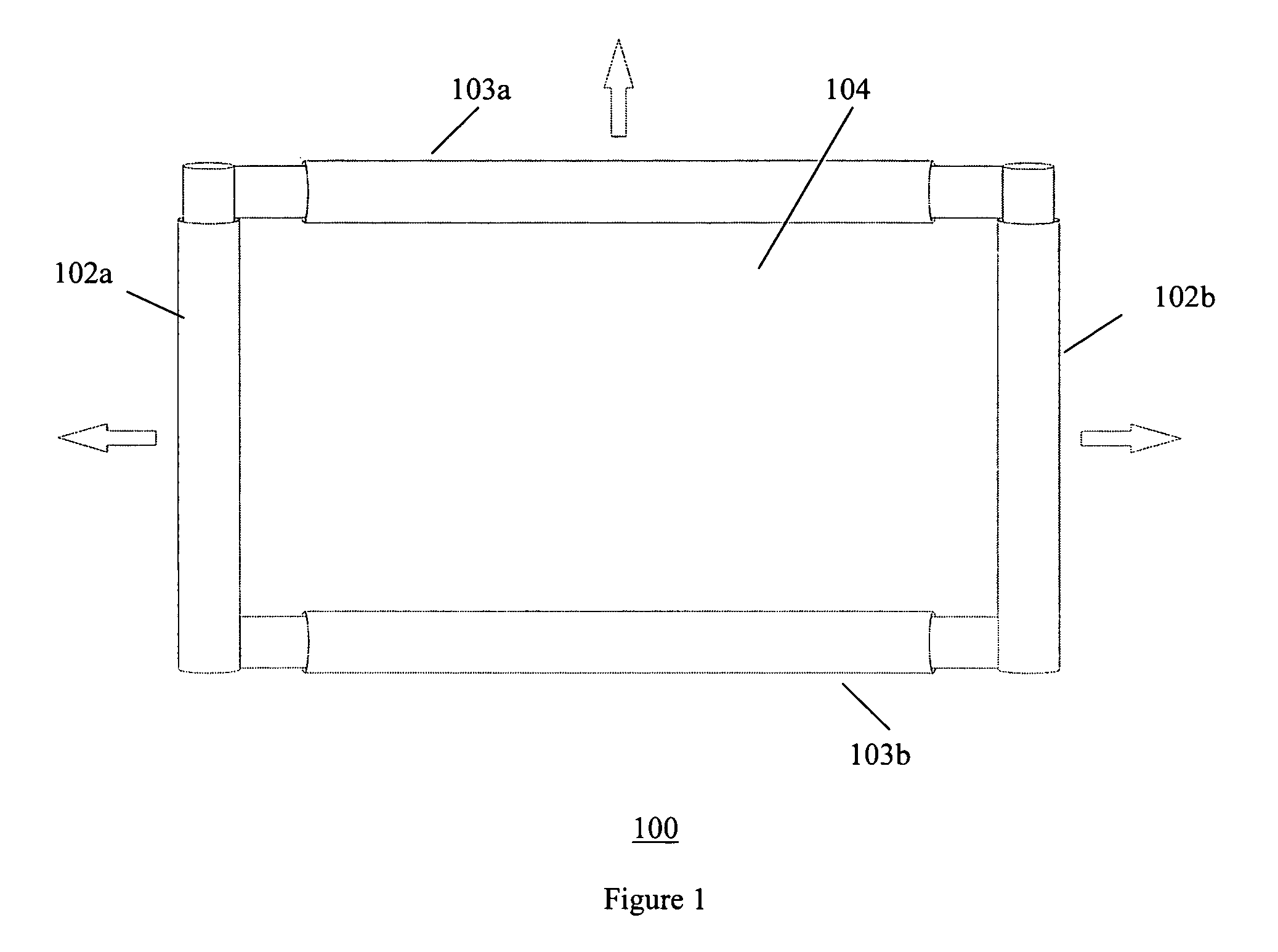 Expandable display having rollable material