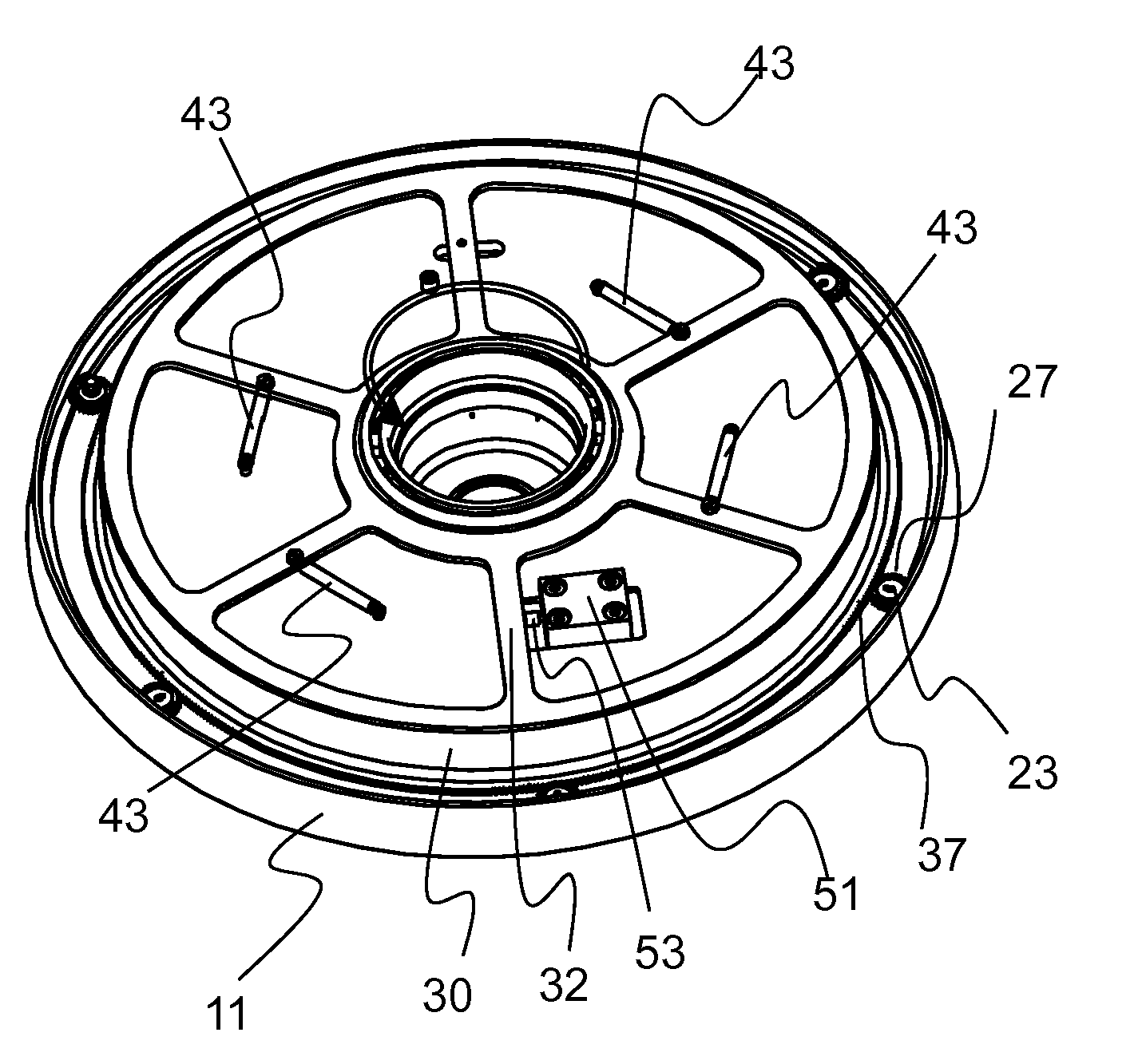 Device for holding wafer shaped articles