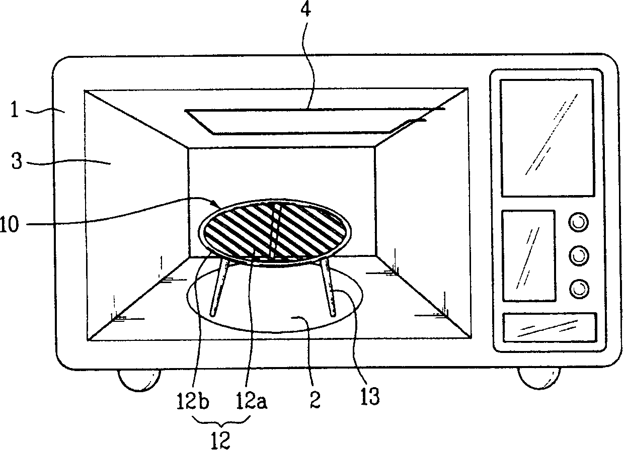 Baking holder for microwave oven