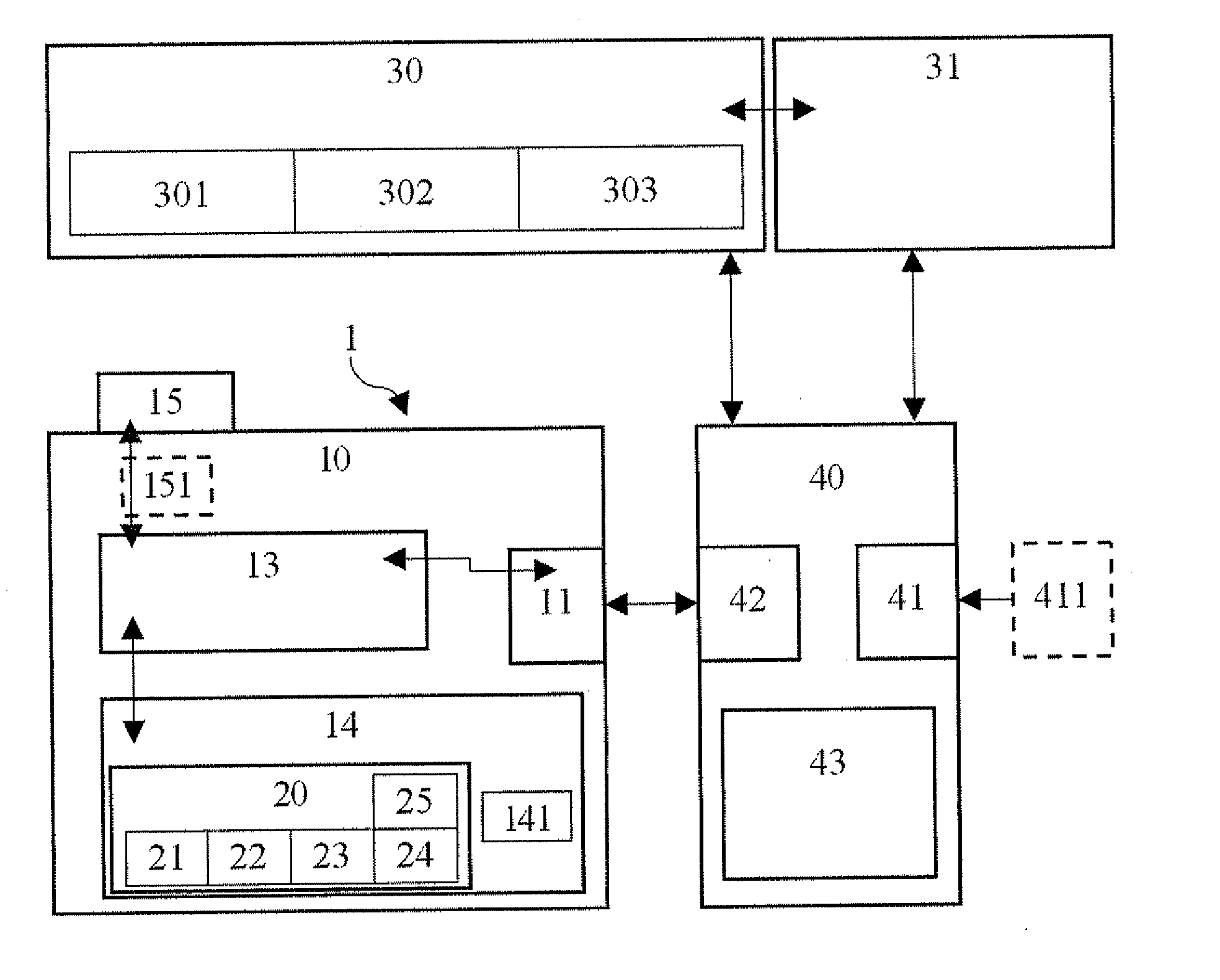 Storage device with a communications function