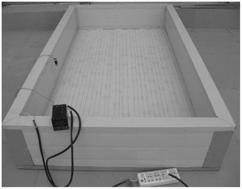 A heating foam particle seedling box and its application