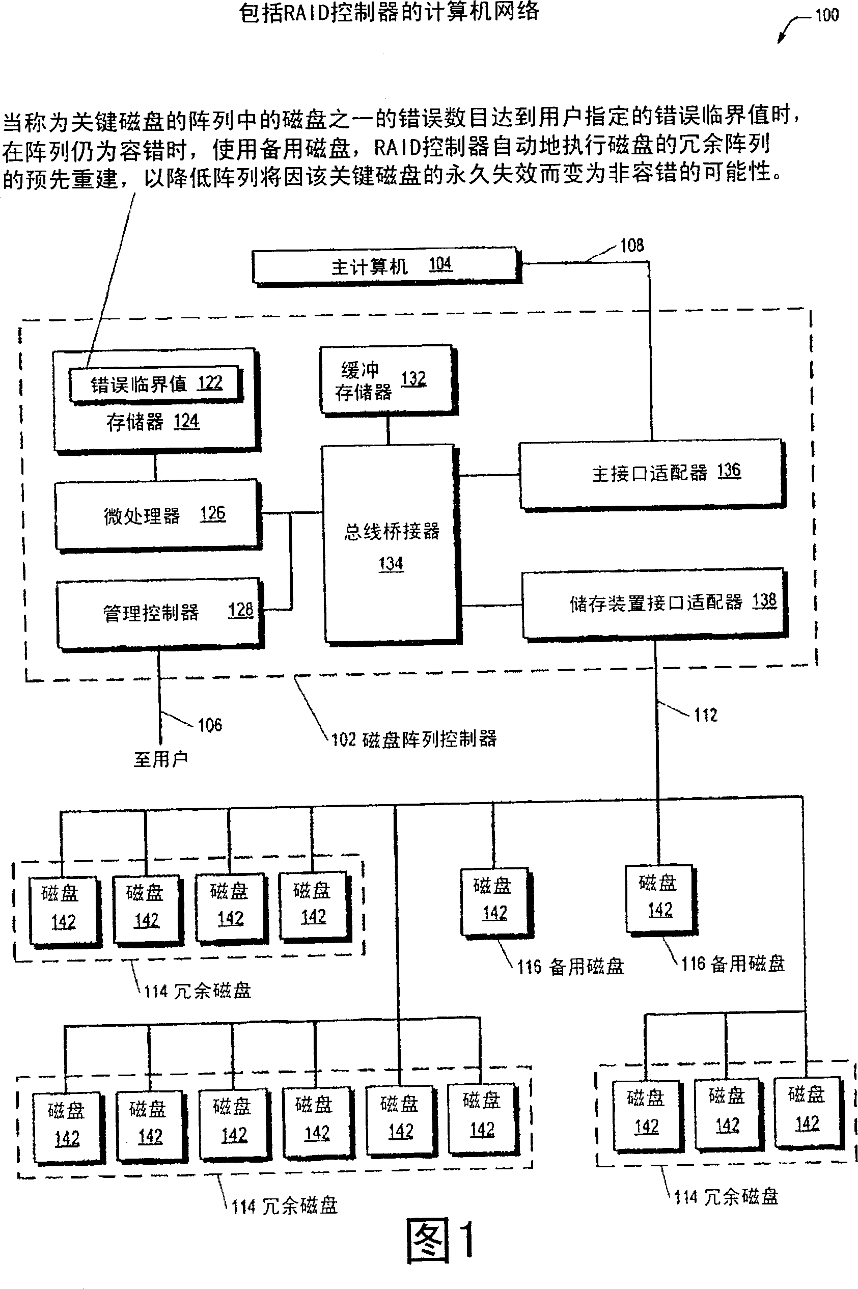 Performing a preemptive reconstruct of a fault-tolerant raid array