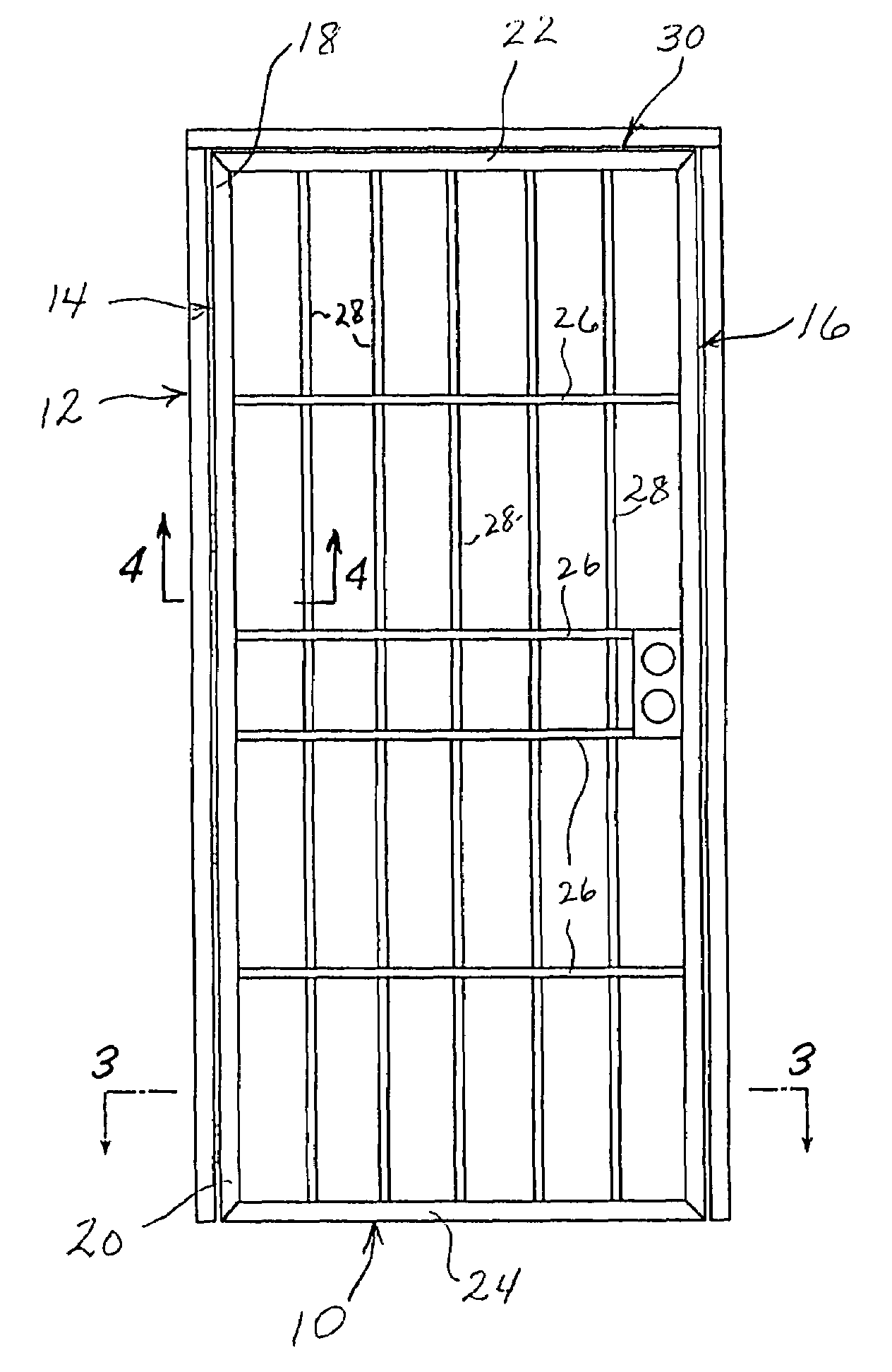 Method of fabricating security door