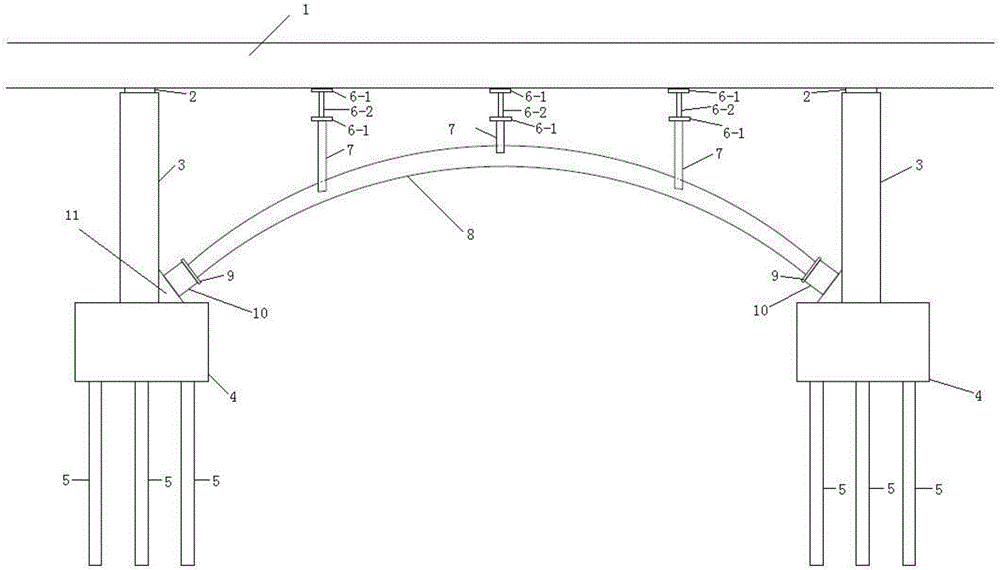 Beam bridge reinforcing structure and reinforcing method