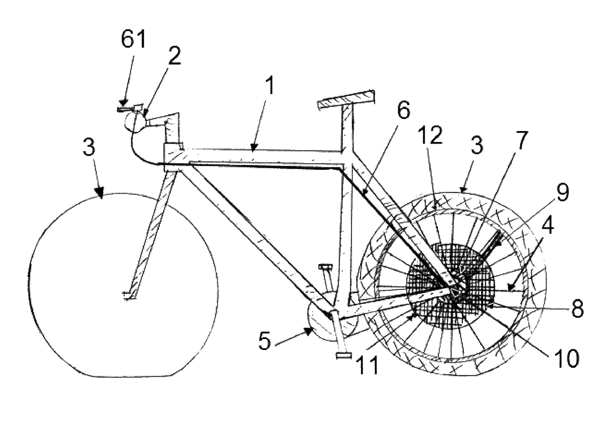 Dynamic tire pressure regulator for bicycles