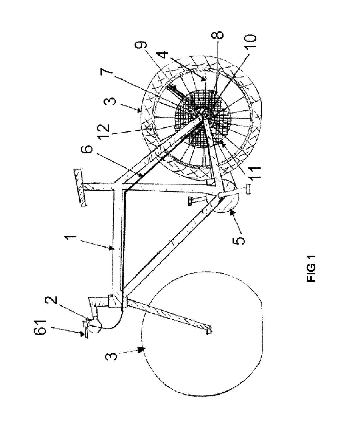 Dynamic tire pressure regulator for bicycles