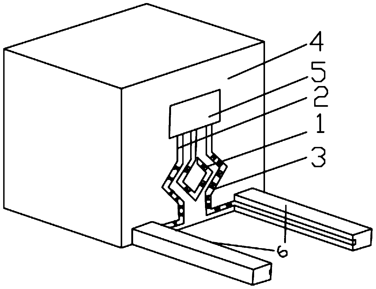 Warehouse logistics forklift conformal RFID leaky cable multi-polarization MIMO antenna system