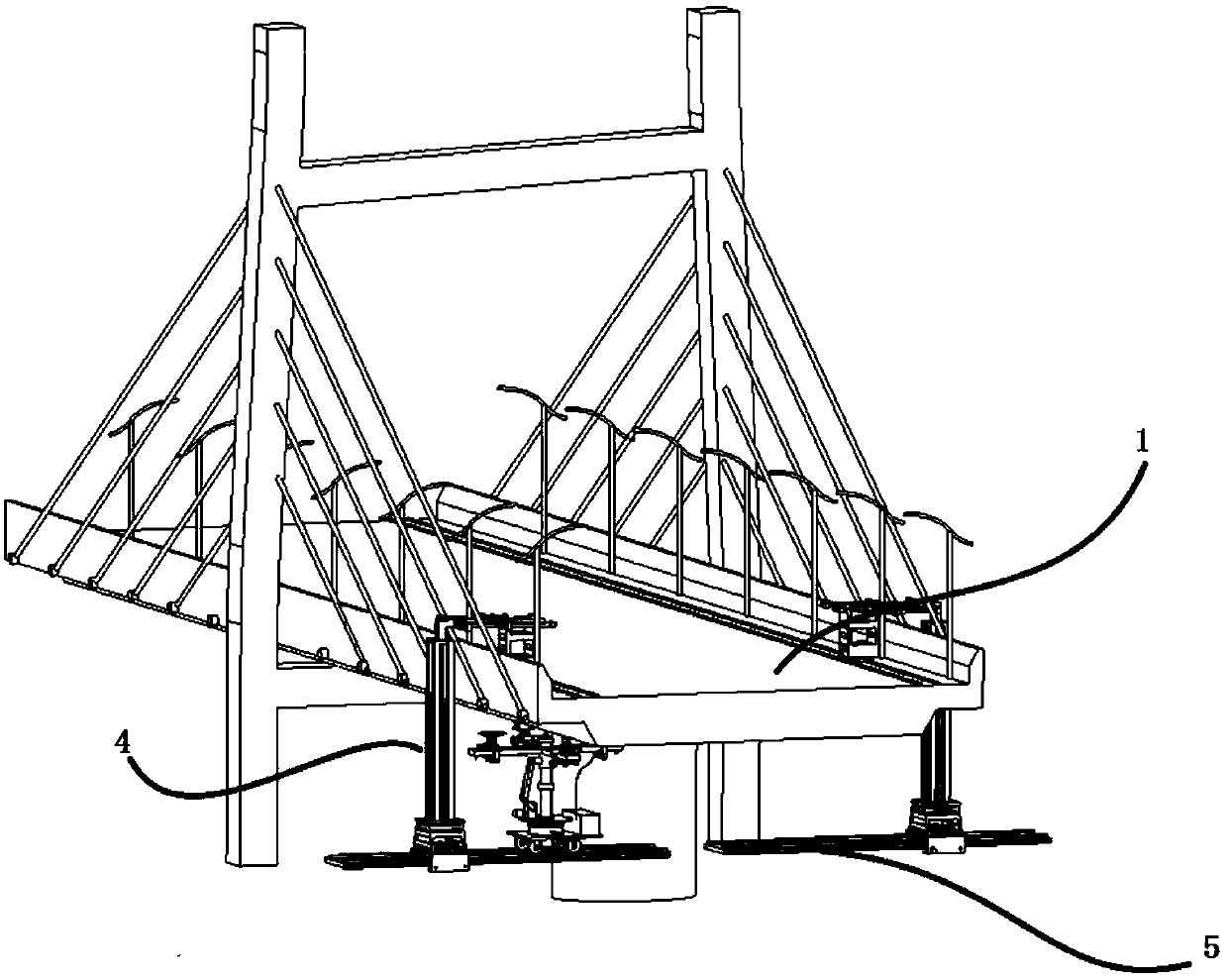 An unmanned bridge detection and maintenance device
