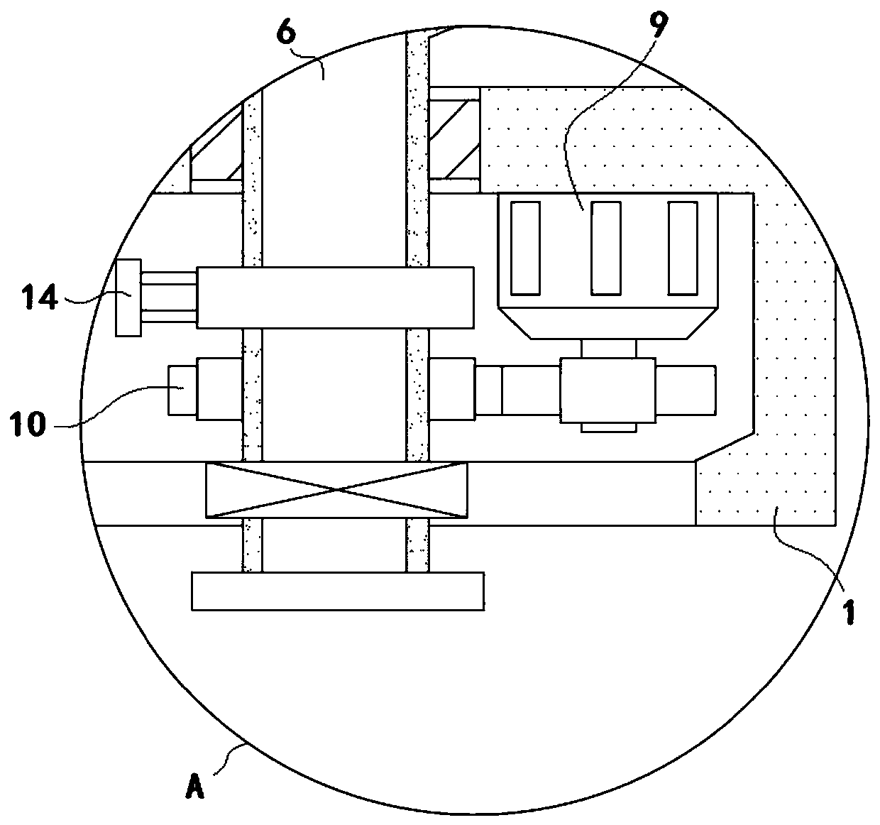 High-alga ground water treatment device