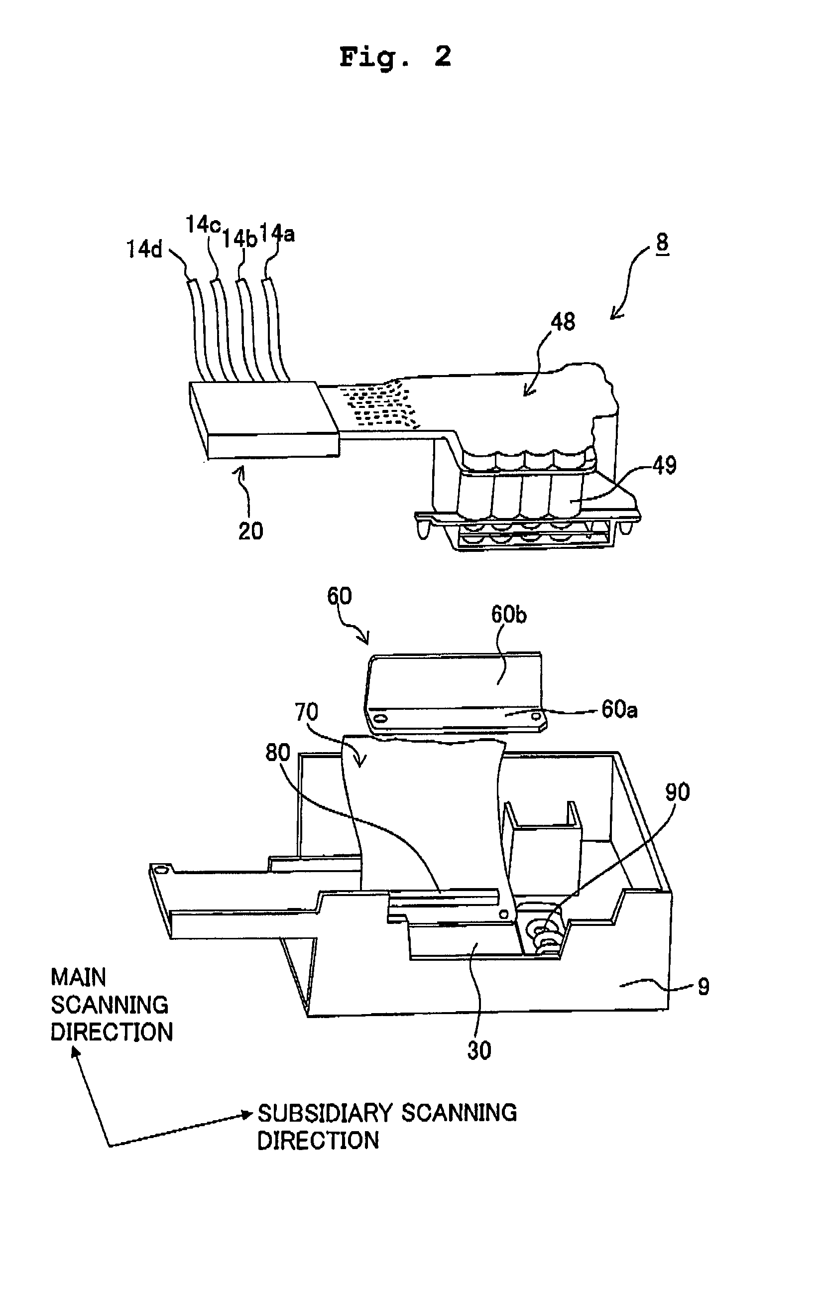 Liquid droplet-jetting head, liquid droplet-jetting apparatus, and liquid droplet-jetting method