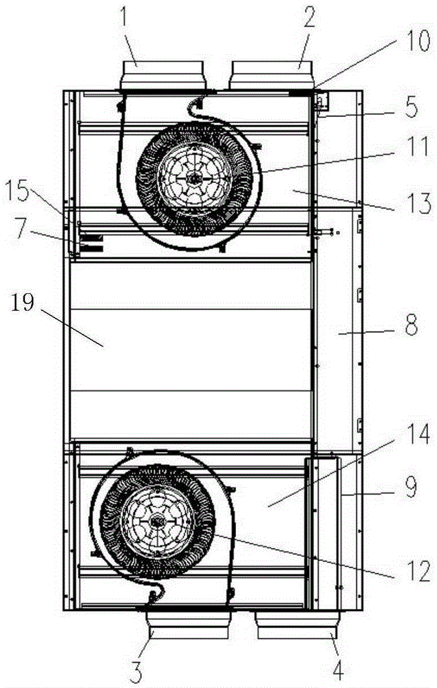 Air exchange device and air exchange method