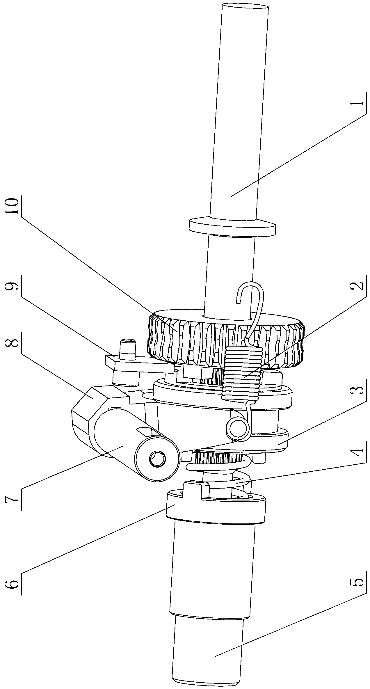 Transmission device of breaker hand and electric integrated operating mechanism
