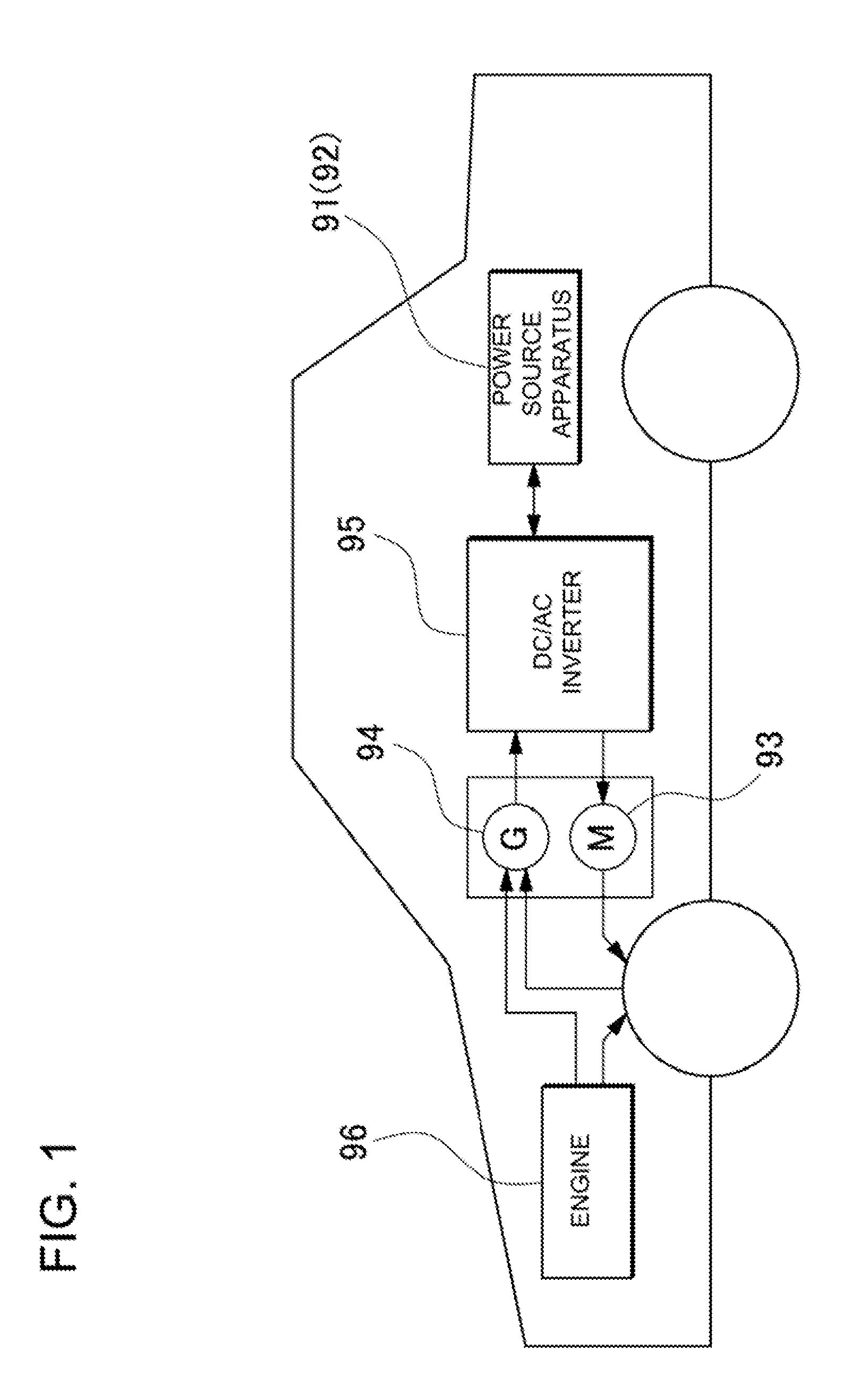 Power source apparatus with electrical components disposed in the battery blocks