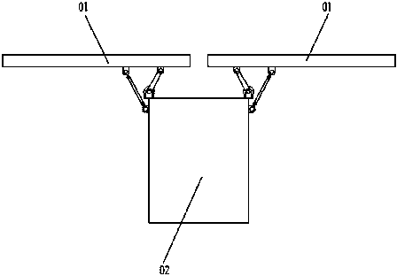 Splicing type unfolding device for planar antenna of aerospace craft