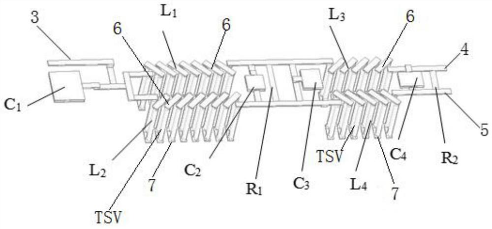 Broadband dual-frequency Wilkinson power divider based on TSV