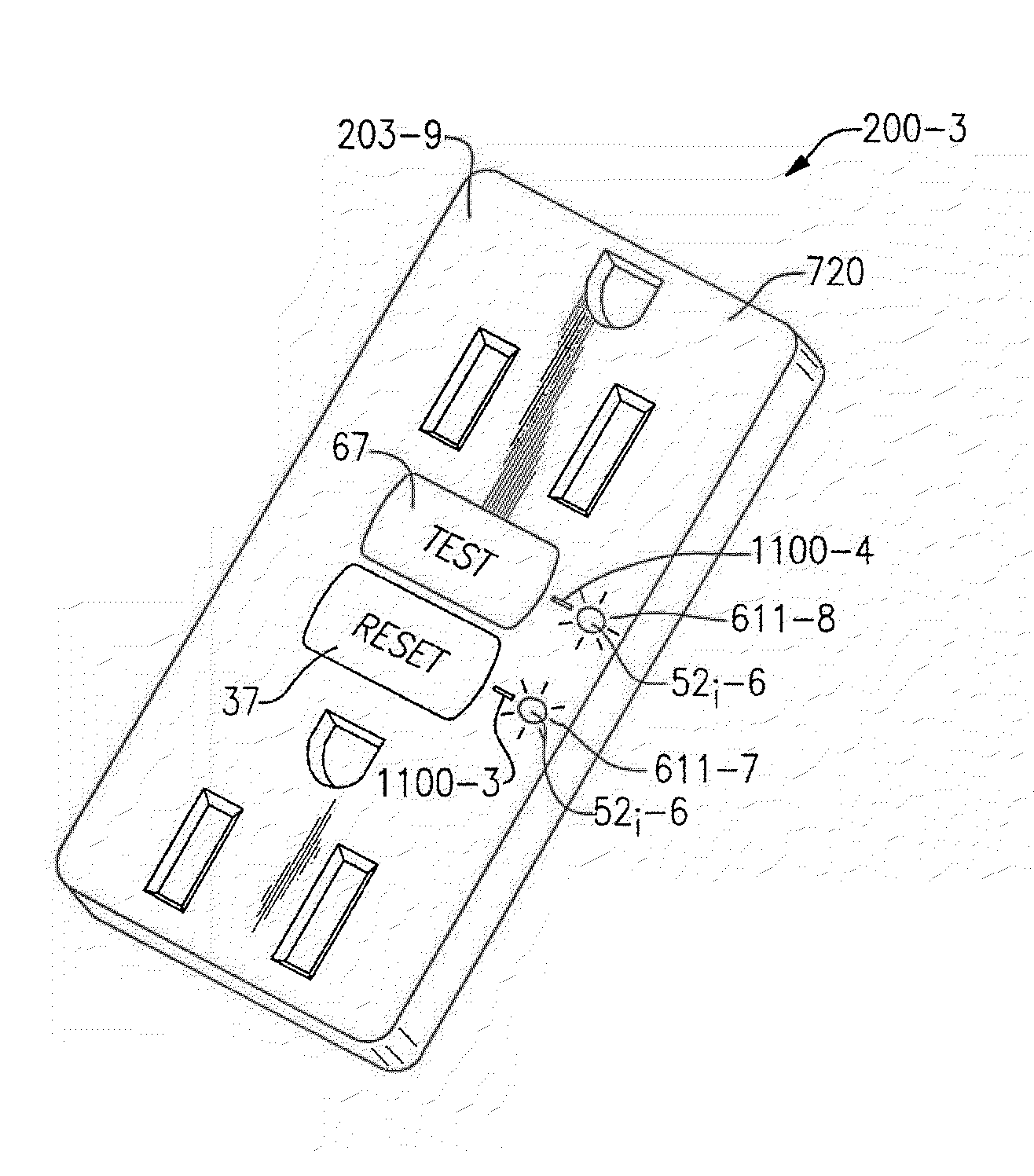 Electrical device with circuit status indicator