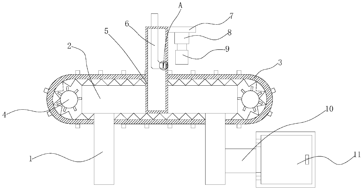 Smoke exhaust and dust collecting system for laser machining