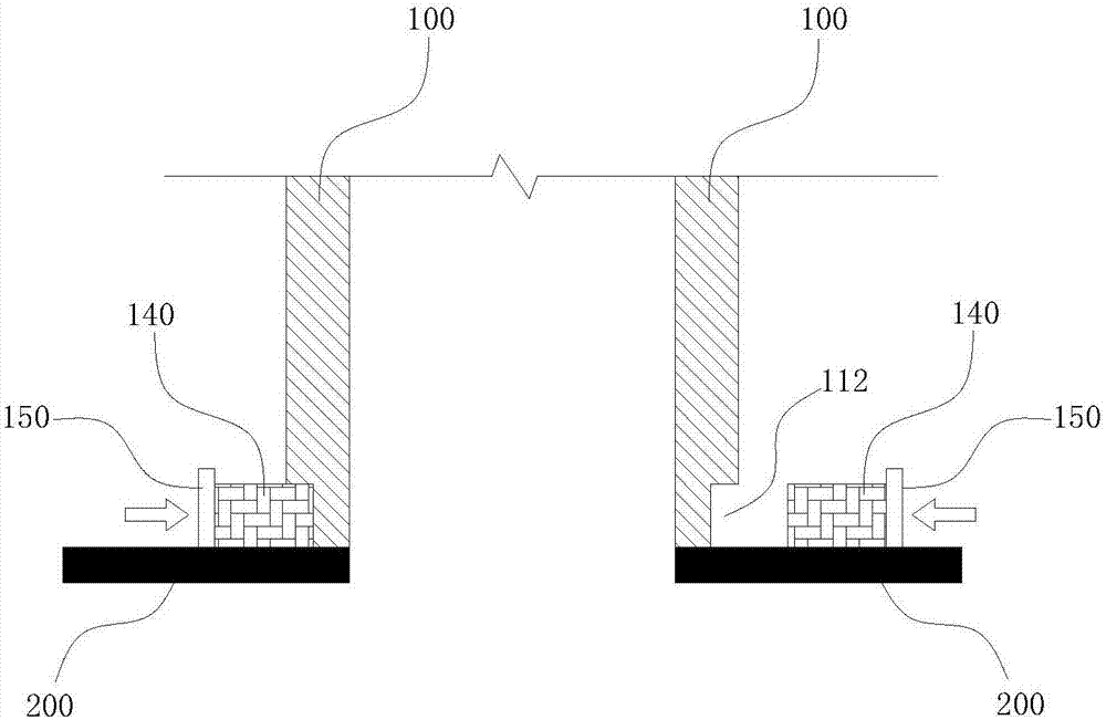 Sealing system for glass reinforced plastic cylindrical formwork and construction method
