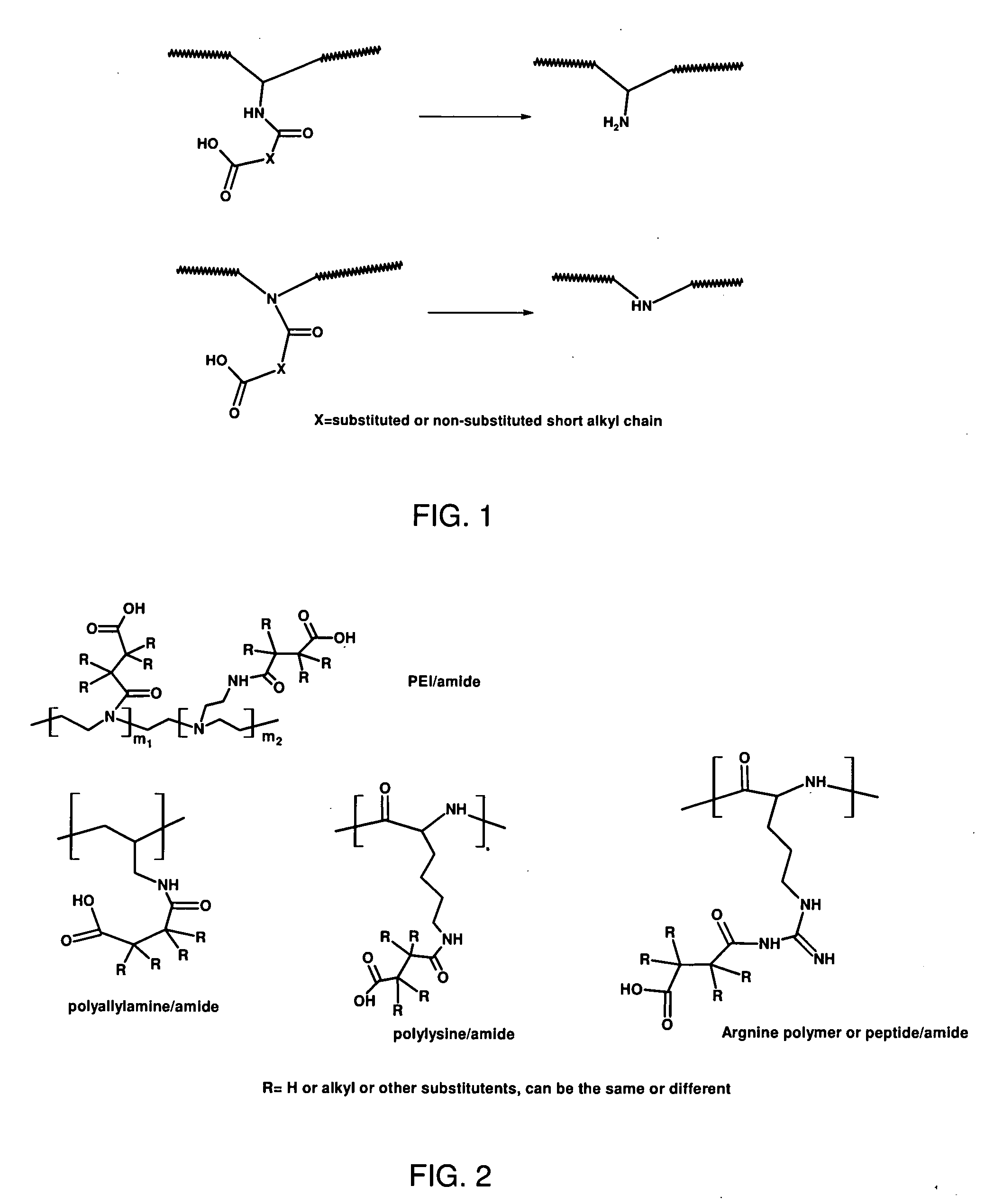 Charge reversible polymers