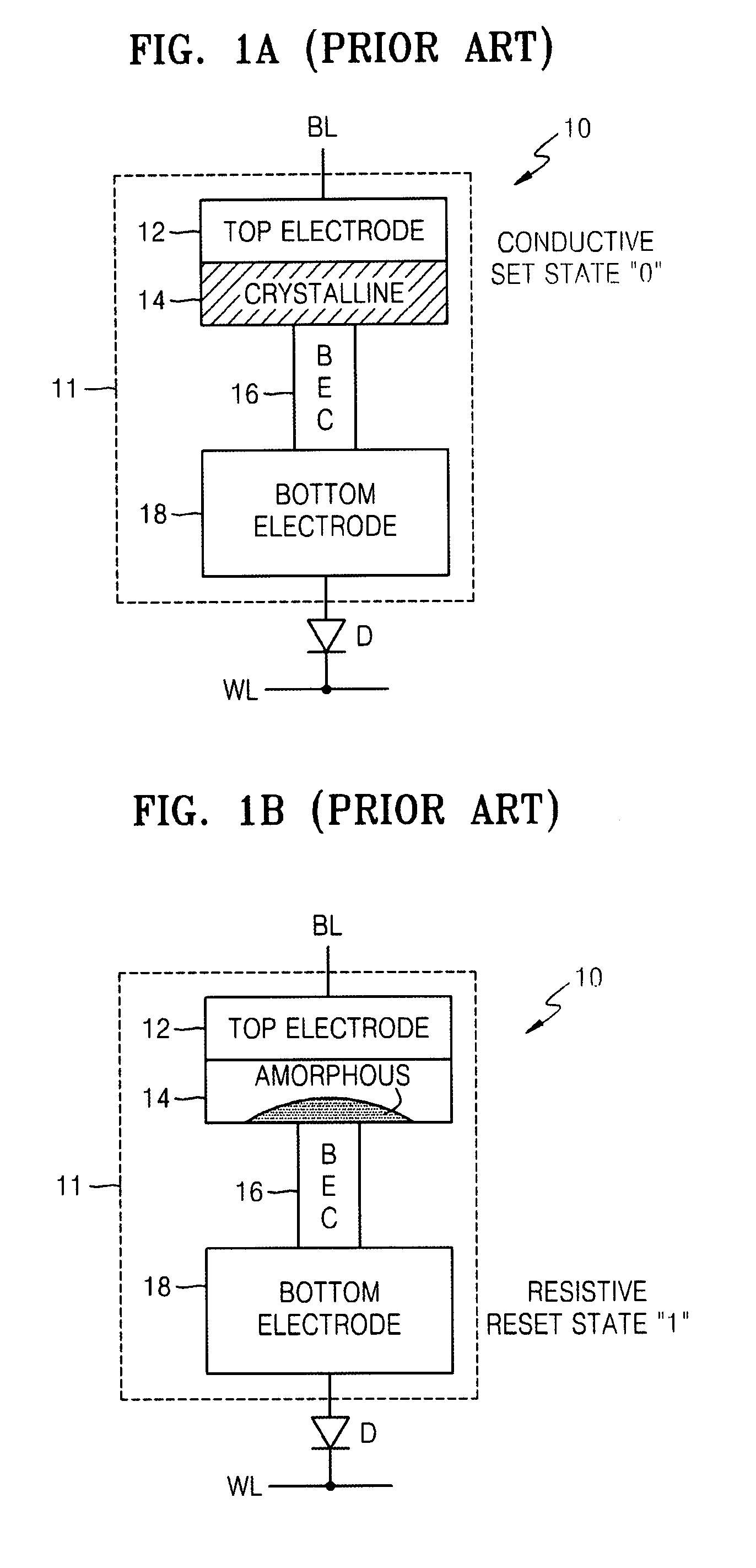 Phase change random access memory device having variable drive voltage circuit