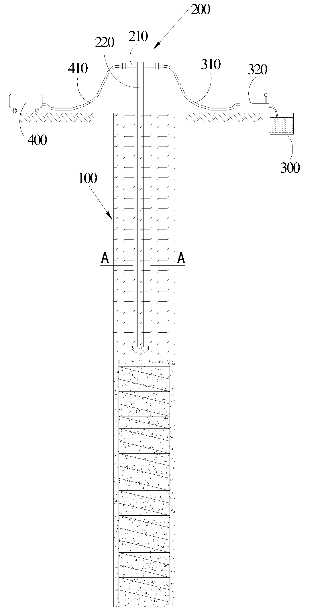 Construction method for treating mud of empty pile segment of pile hole through curing agent