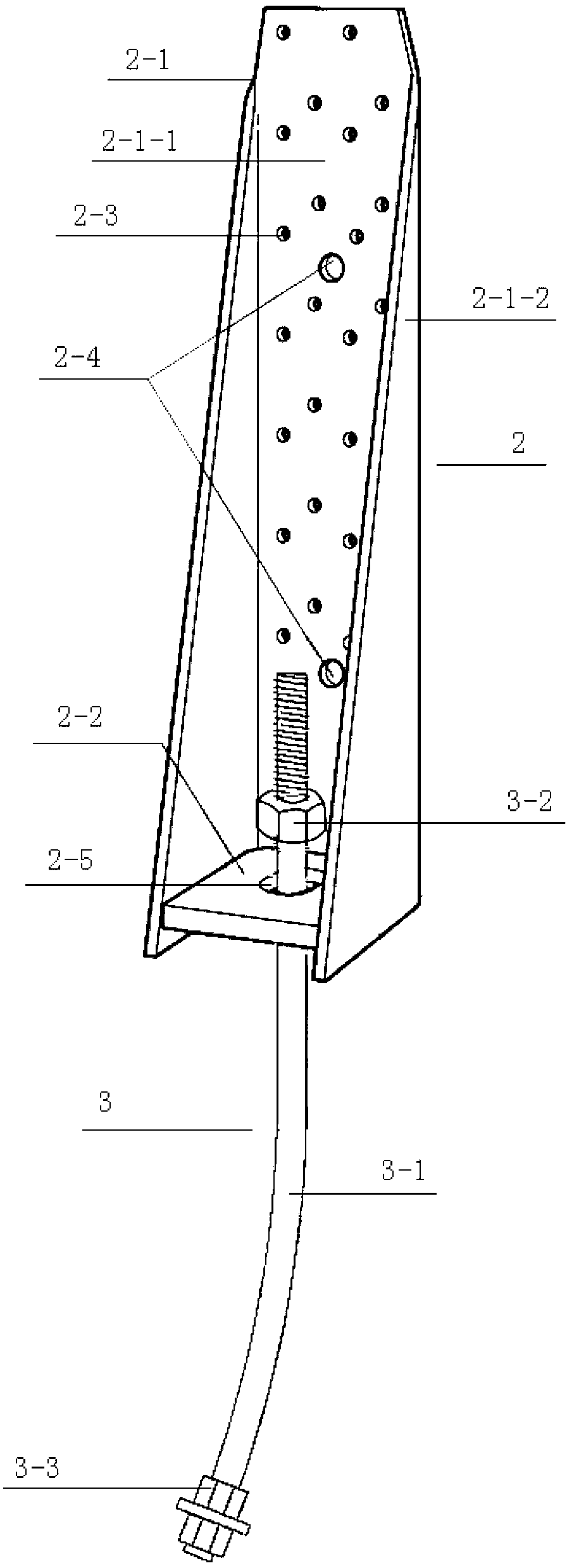 Axial-force rod piece stable lifting piece and operating method thereof