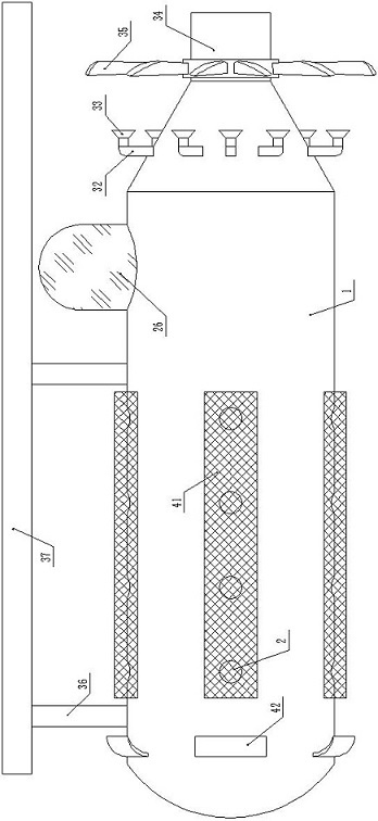 An underwater protection device with a propulsion device for an underwater robot