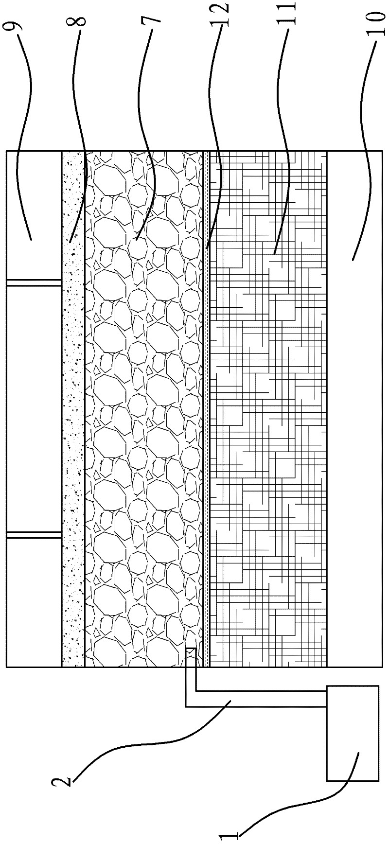 Ecological permeable stratal configuration