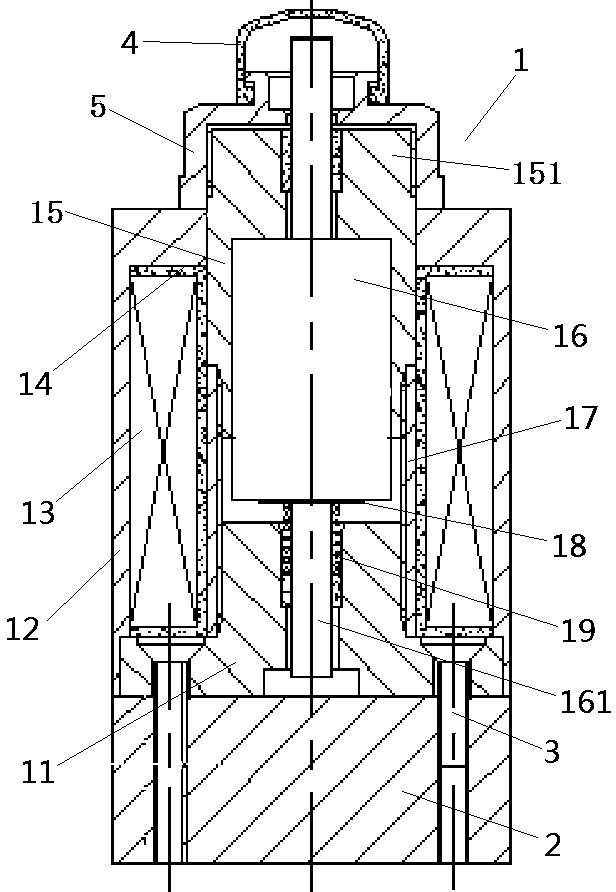 Electromagnet for solenoid valve