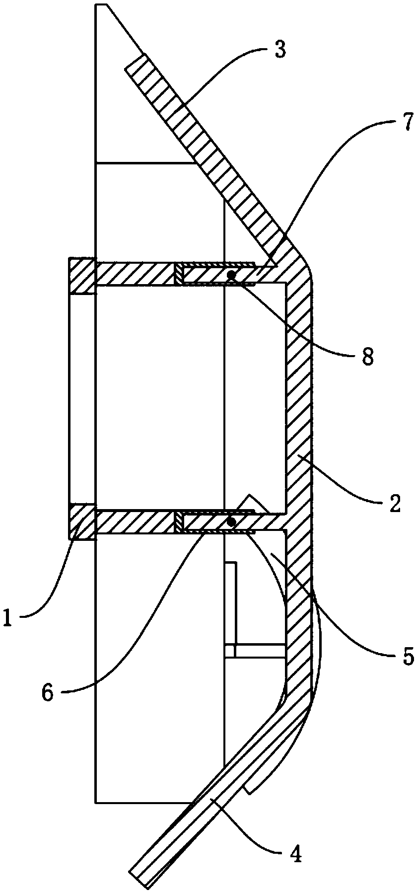 Device used for unmanned ship crossing rope on water and use method thereof