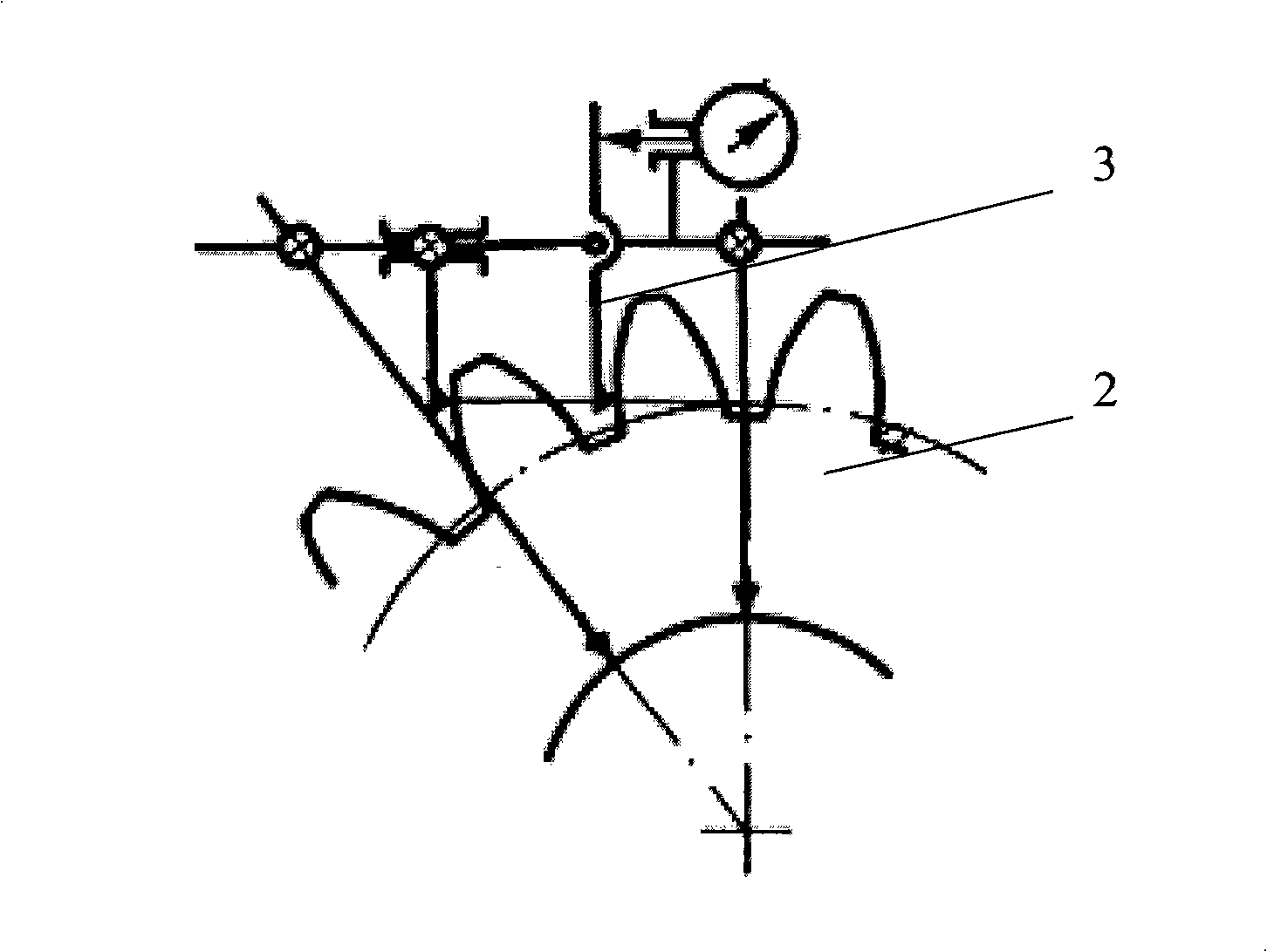 Gear base tangent length, normal pitch and deviation measurement method and system