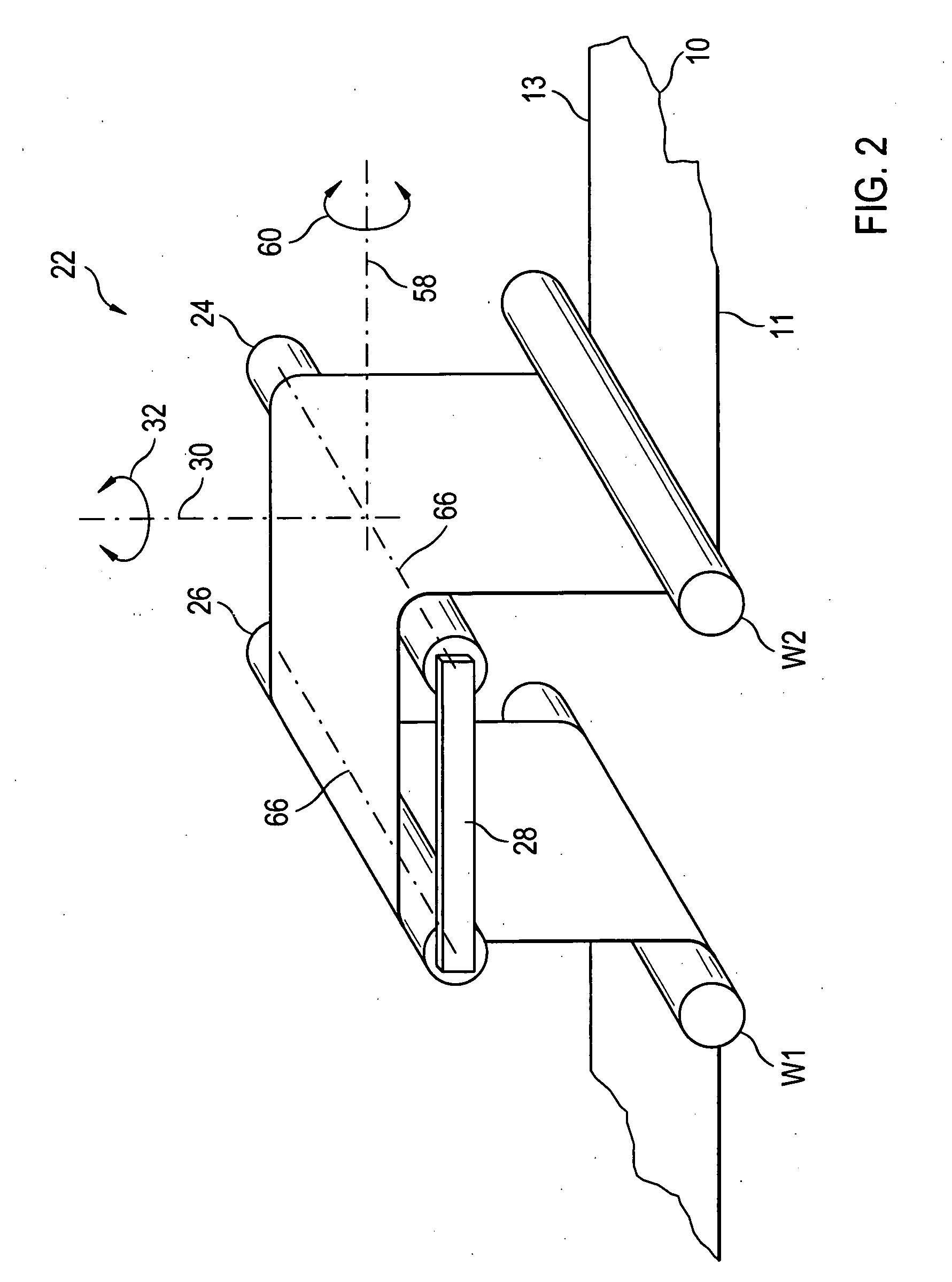 Device and method for controlling the position of the latral edge of a continuous web