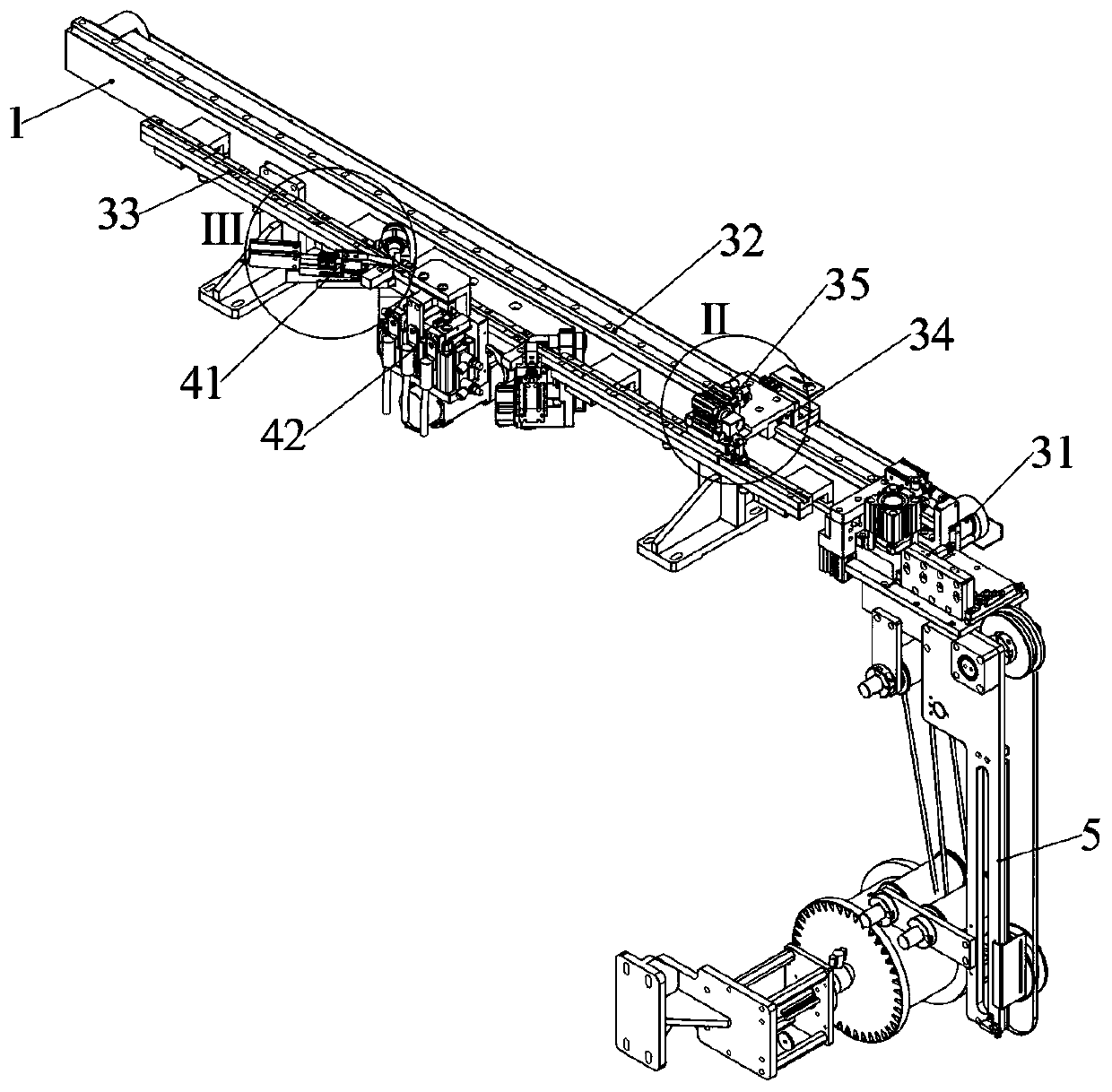 L-shaped upwarping bus bar automatic preparation device and preparation method of L-shaped upwarping bus bar