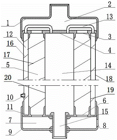 Internal heating swirl vane sleeve gas water heater