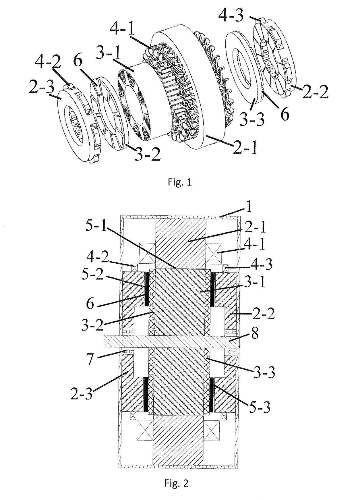 Motor with separated permanent magnet torque and reluctance torque and its optimal efficiency control