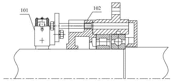 Ground brush device of alternating current variable frequency motor