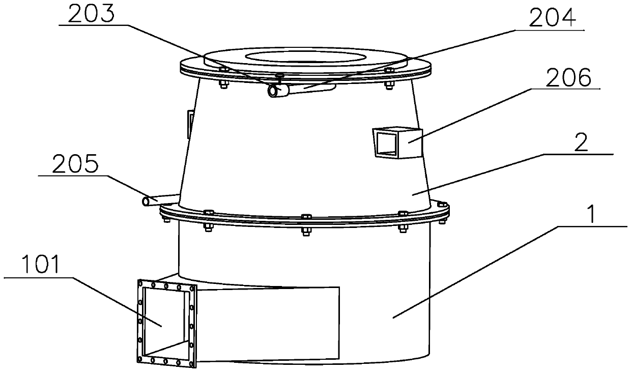 Circular-blow cooling device