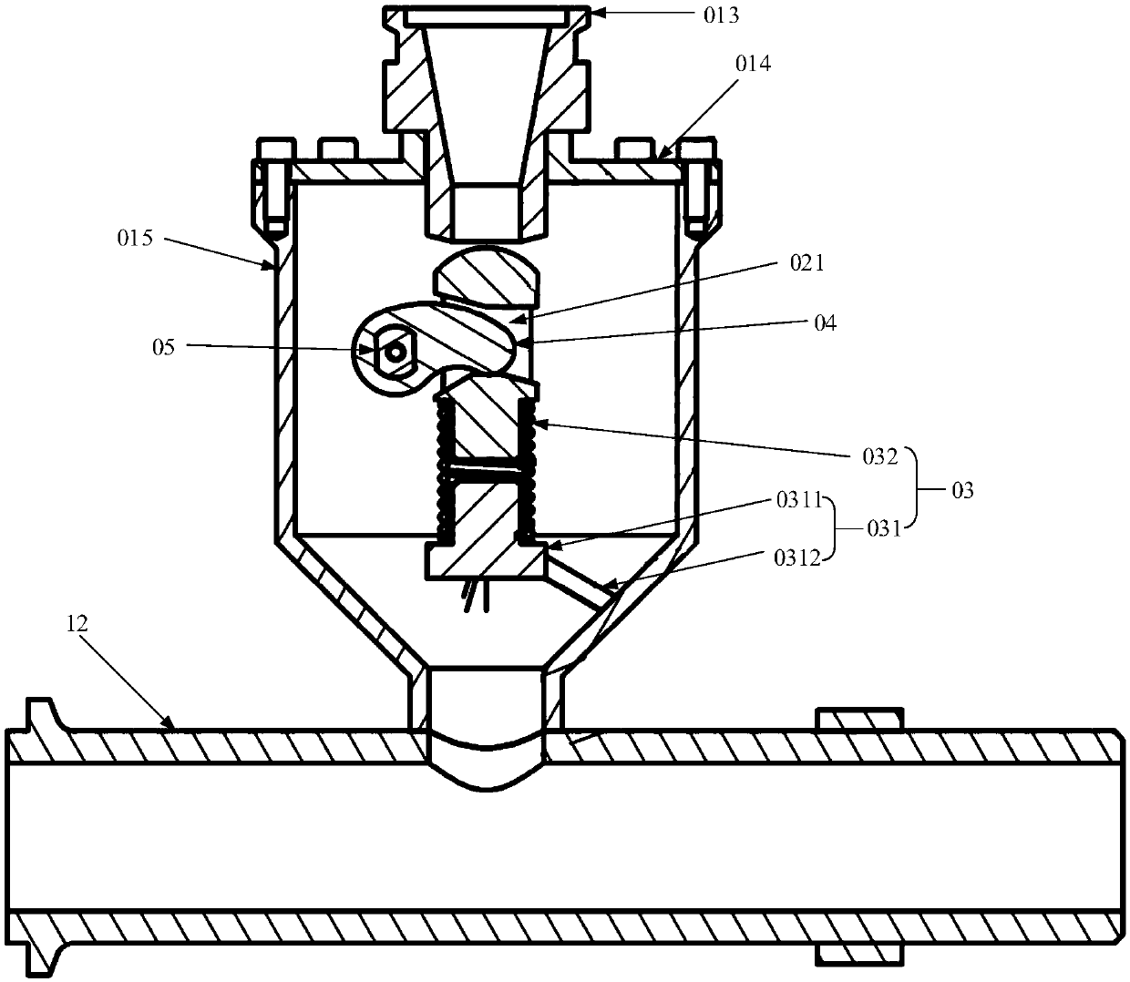 Sand valve and sand blasting and rust removal system