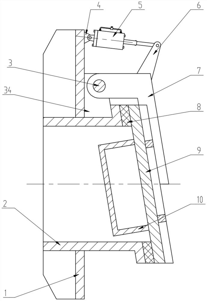 Buoyancy box type flap valve and automatic opening and closing method thereof