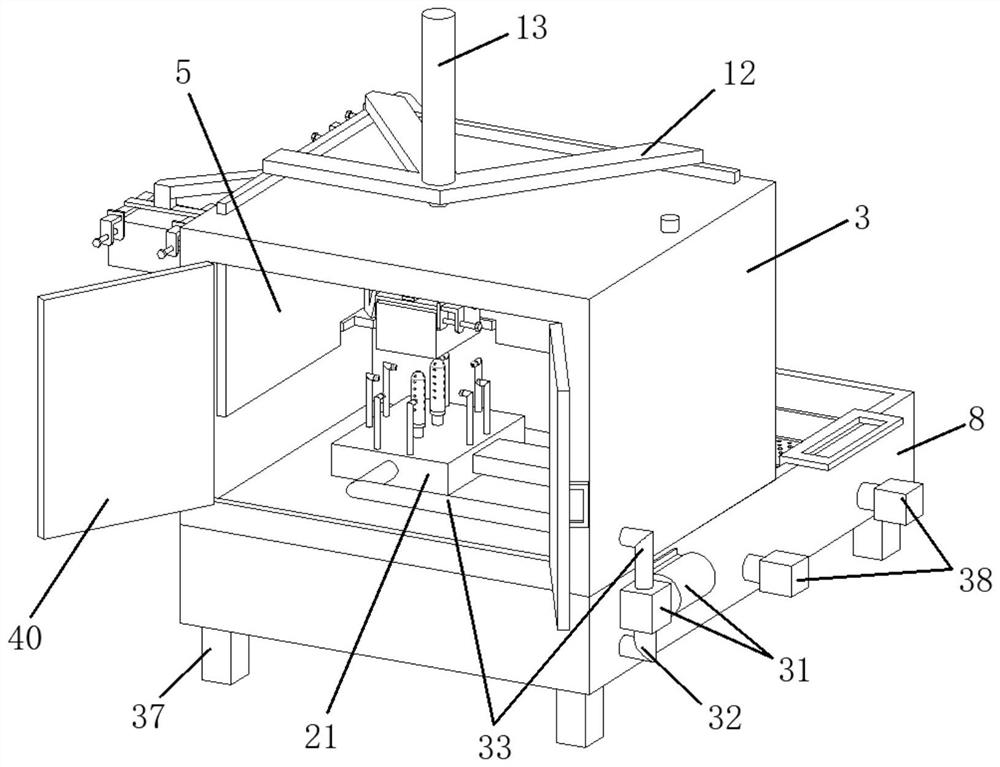Packaging box cleaning device with recycling function