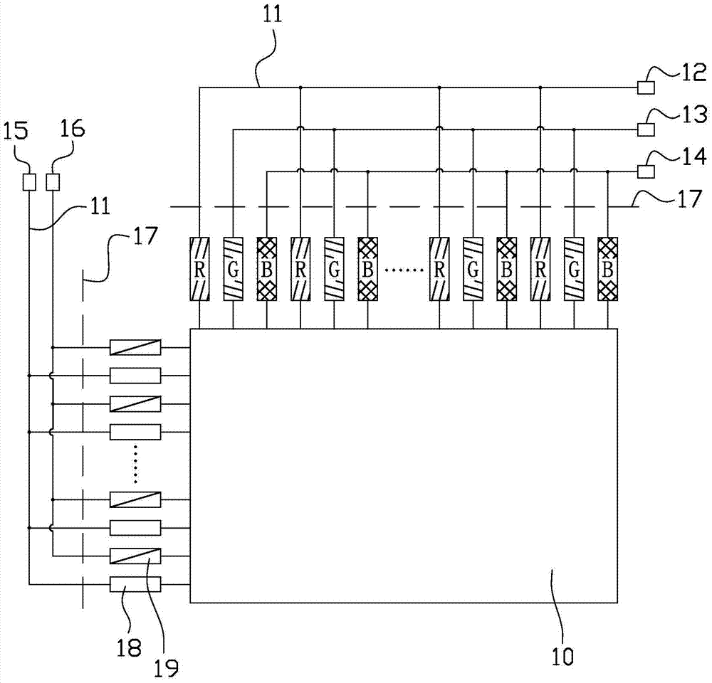 Thin film transistor array substrate detection device and detection method