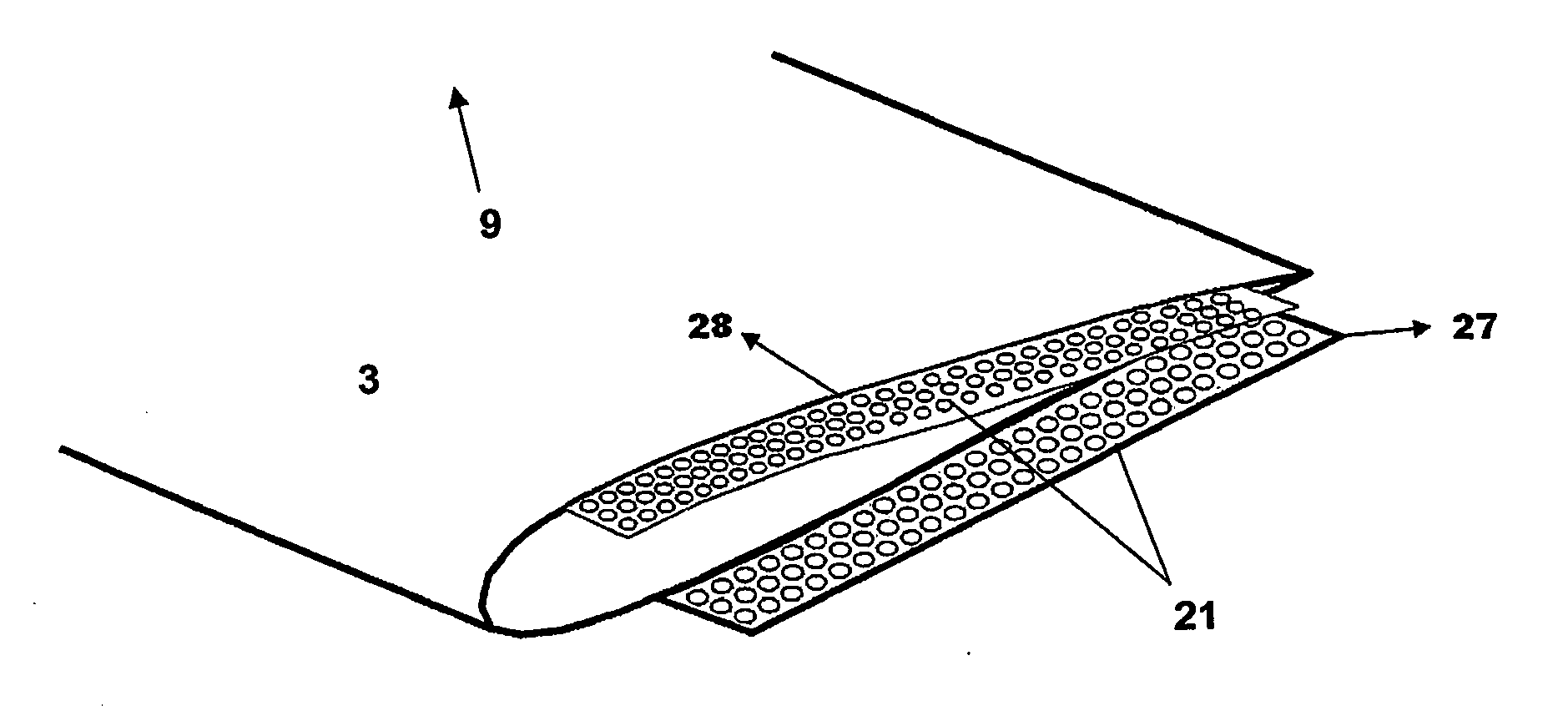 Aerodynamic seal for reduction of noise generated on aircraft control surfaces