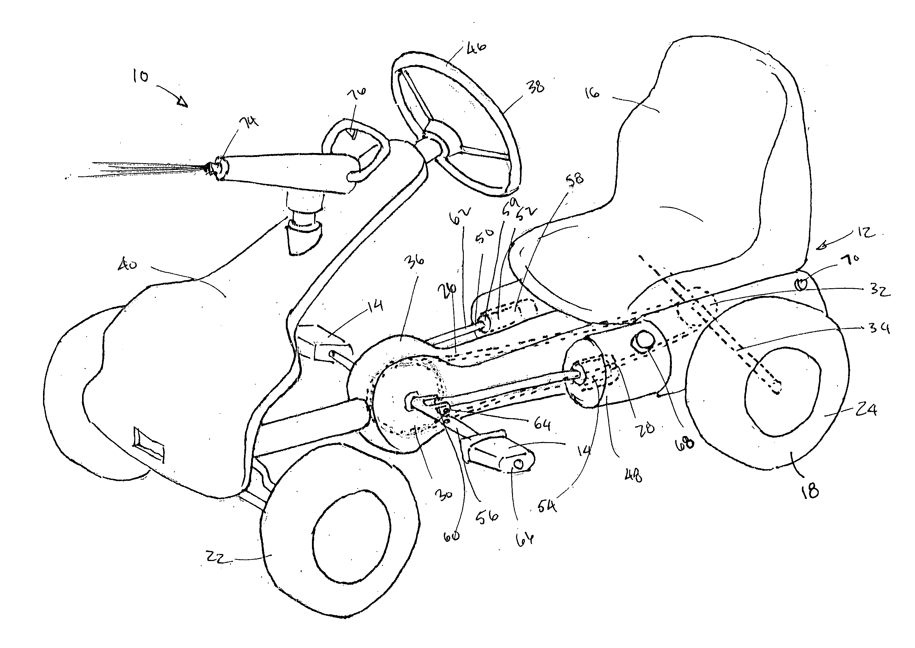 Pedal-operated fluid dispensing apparatus