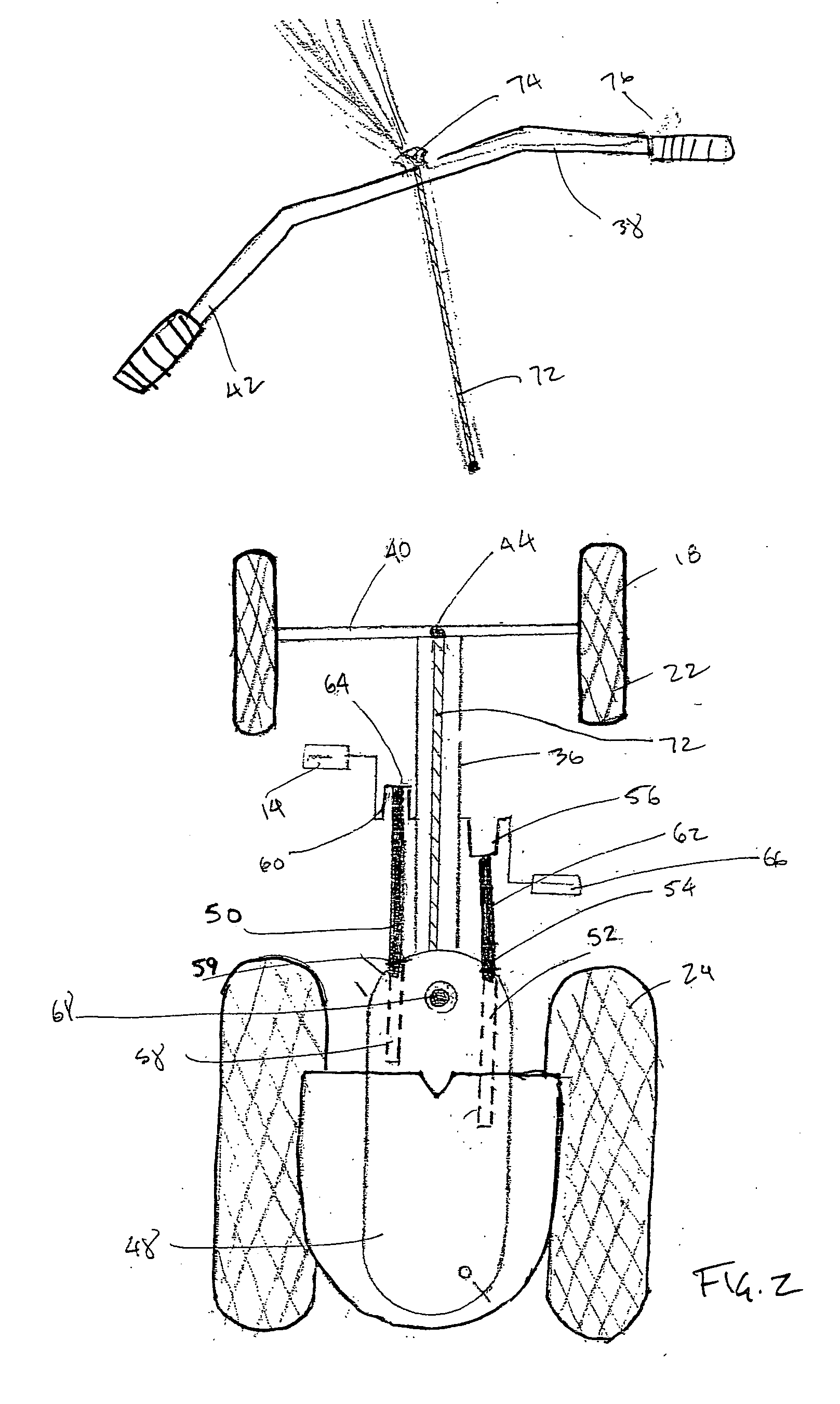 Pedal-operated fluid dispensing apparatus