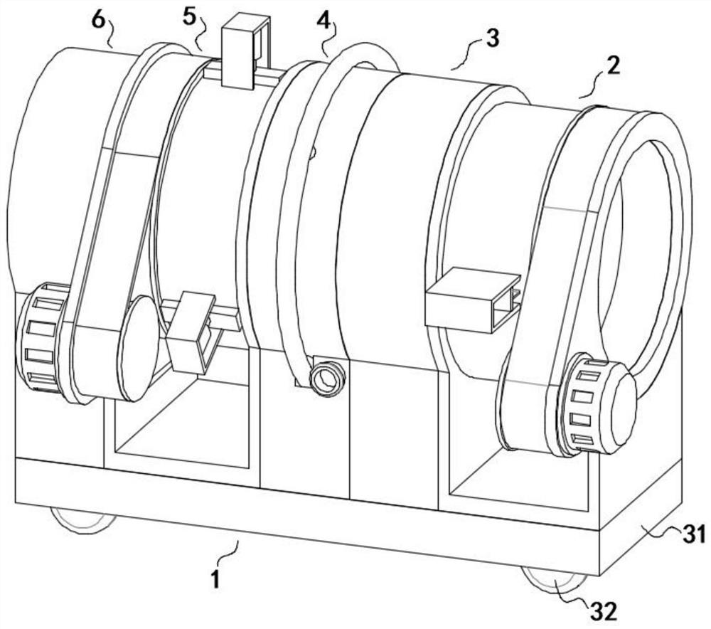 An outer wall uniform coating device for oil pipe anticorrosion protection