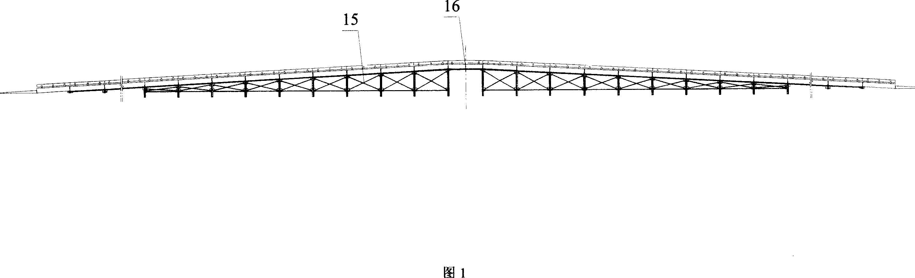 Frame type combined structure man-vehicle passage