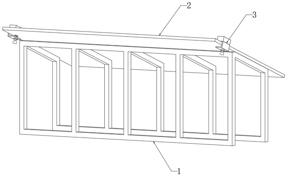 Detection device and method for preventing deformation of photovoltaic support