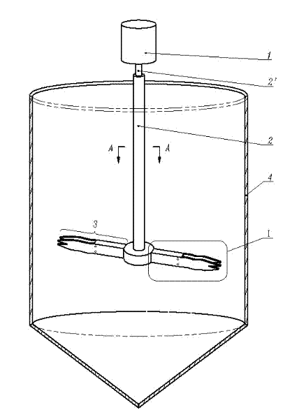 Manganese ore pulp stirring paddle with long service life