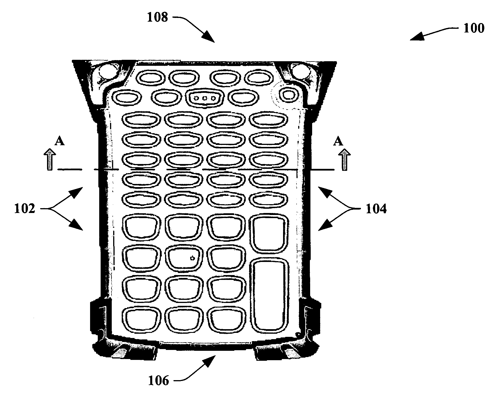 Self contained keypad assembly